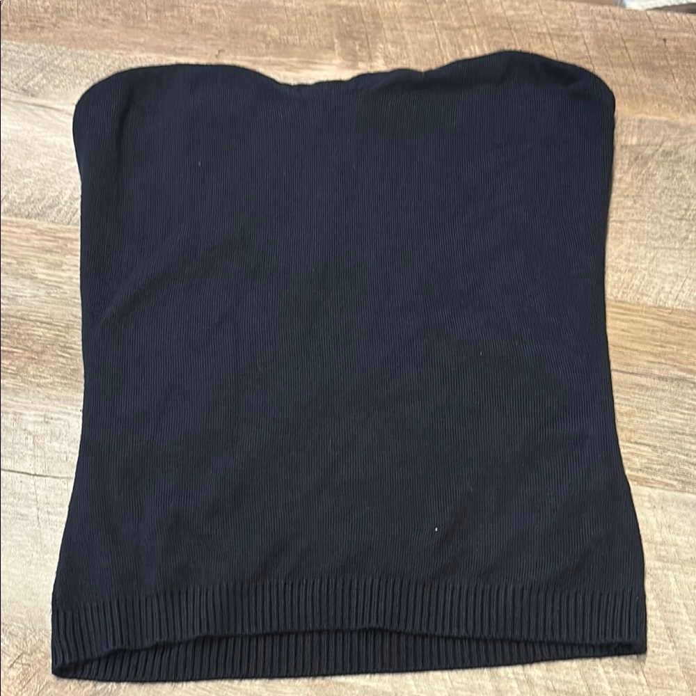 Express Black Sweater Tube- Top